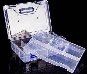 Pudełko organizer 8 przegródek 23cm x 16cm x 5.7cm