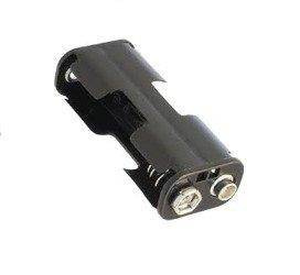 Koszyk uchwyt na baterie 2xAA R6 na klips 6F22