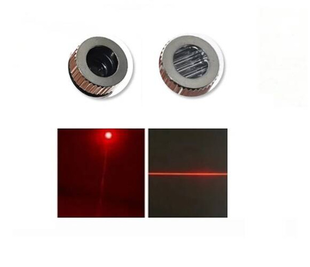 Laser 2w1 linia prosta, kropka 650nm 5mW 3-6V czerwony