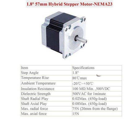 Silnik krokowy Nema 23 57HS56-2804 CNC