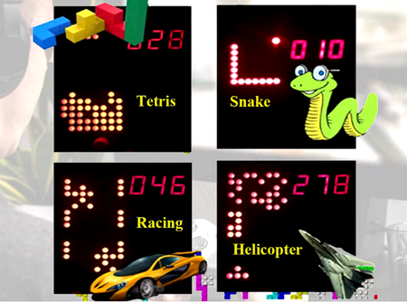 GRA elektroniczna TETRIS LED DIY KIT nauka lutowania