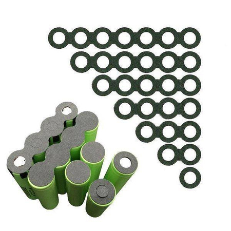 Podkładka z otworami izolująca na 1 akumulator 18650 10 szt.