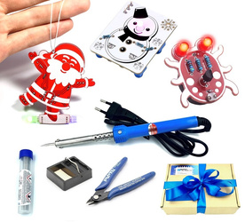 Elektroniczny Świąteczny Zestaw edukacyjny do nauki lutowania DIY