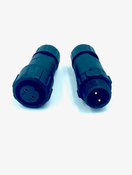 Złącze hermetyczne kpl. wtyk + gniazdo 2 PIN IP68