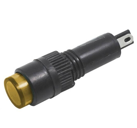 Kontrolka neonówka 8mm 230V AC żółta