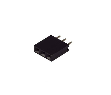 Gniazdo szpilkowe goldpin raster 2,54mm 1x3 - 10szt.