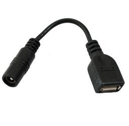 Adapter przejściówka gniazdo 2.1/5.5  Gniazdo USB A