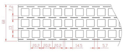Taśma do zgrzewania 4 ogniw 18650 68mm 1m