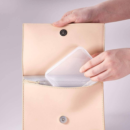 Pudełko organizer transparentny 11,2x8,9x2,7cm