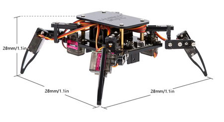 Zestaw edukacyjny Spider Robot Kit DIY STEM Pająk zdalnie sterowany z telefonu