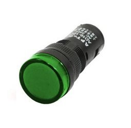 Kontrolka LED 19mm 12V AC / DC zielona