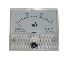 Miernik analogowy panel amperomierz 300mA + bocznik