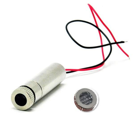 Laser 2w1 linia prosta, kropka 650nm 5mW 3-6V czerwony 