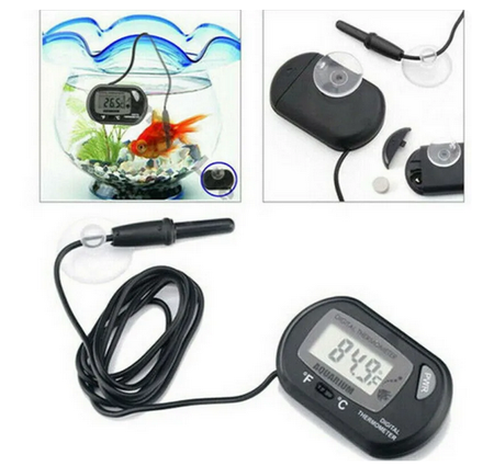 Miernik temperatury-50C~70C czarny akwarystyczny