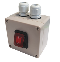 Przełącznik KCD4-R 16A 250V podwójny ON-OFF IP65 w hermetycznej obudowie