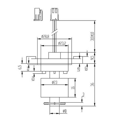 Magnetyczny czujnik poziomu wody MR3640 NO (otwarty)