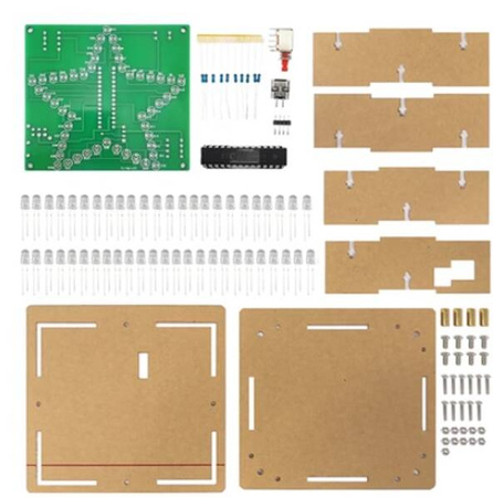 Gwiazda pięcioramienna LED DIY do nauki lutowania