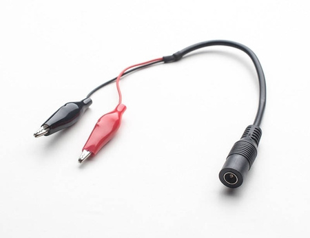 Gniazdo DC 2.1mm/5.5mm z krokodylkami długość 35mm