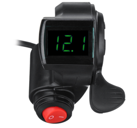 Manetka gazu kciukowa z wolt.LED do rowerów elektr