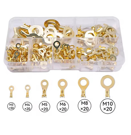 Zestaw konektorów oczkowych 150 szt M3 M4 M5 M6 M8 M10