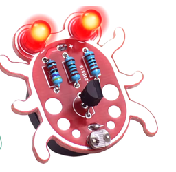 SKARABEUSZ elektroniczny LED DIY KIT  nauka lutowania