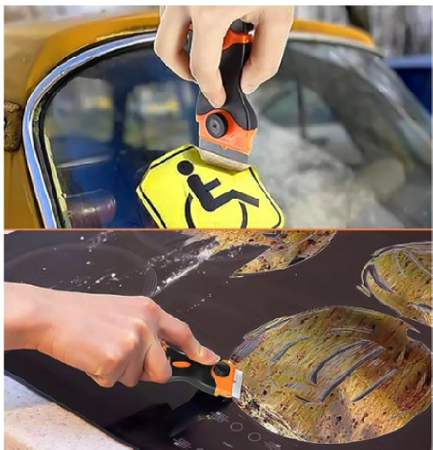 Nóż do usuwania kleju + 10 plastikowych ostrzy