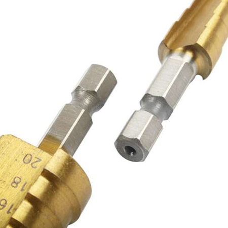 Zestaw wierteł stożkowych 3 szt