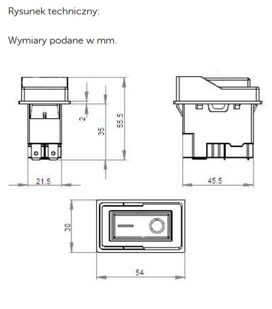 Wyłącznik elektromagnetyczny D-28 16A/250V