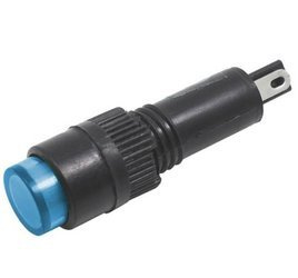 Kontrolka neonówka 8mm 12V DC niebieska