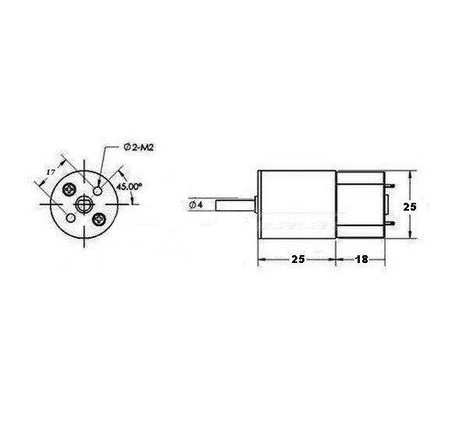 Mini silniczek 6V z przekładnią 30 obrotów MT80
