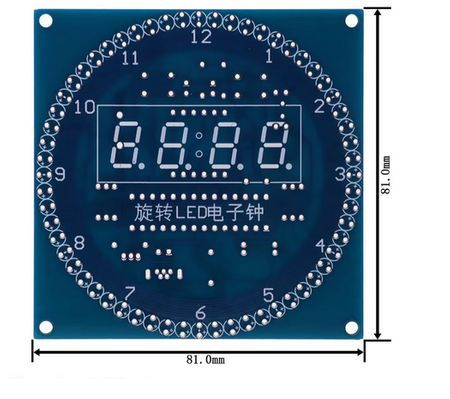 Elektroniczny Zegar  LED  DS1302  DIY DATA ALARM TERMOMETR OBUDOWA