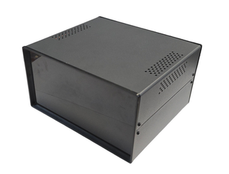 Obudowa metalowa czarna/antracyt OBM03 220x195x120mm