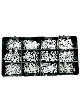 Zestaw 680szt śrubek/nakrętek M3, M4, M5, M6