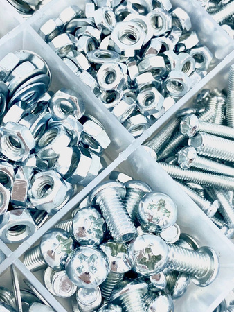 Zestaw 1000szt śrubek/nakrętek M3, M4, M5, M6