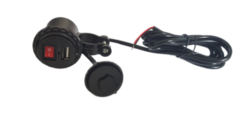 Ładowarka motocyklowa USB 5V 2.1 z wyłącznikiem