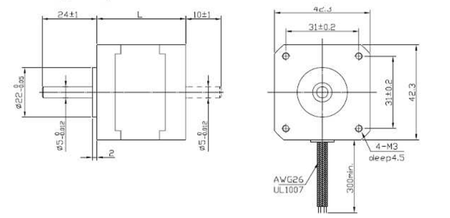 Silnik krokowy NEMA 42HS48-1204 200 krok/obr