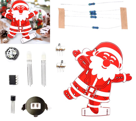 Elektroniczny Świąteczny Zestaw edukacyjny do nauki lutowania DIY