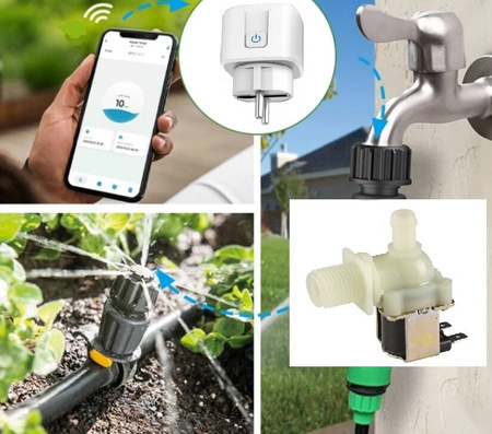 Automatyczny system nawadniania Bezprzewodowe nawadnianie WiFi zawór 1/2'' + króciec 11mm