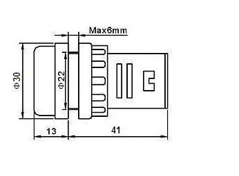Przełącznik monostabilny 1A 250V okrągły przełączny NO/NC