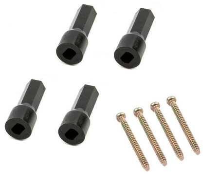 Zestaw kół McMecanum do łazika 4 x koło wielokierunkowe 80mm + 4 x silnik DC