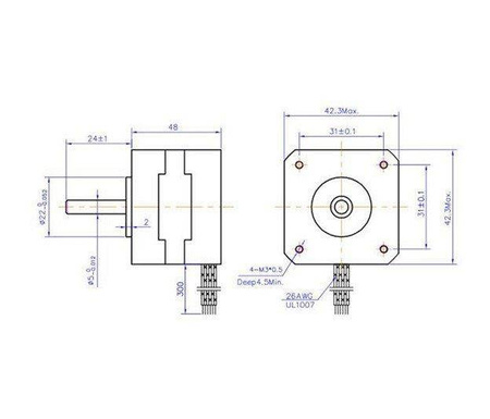 Silnik krokowy NEMA 42HS48-2504
