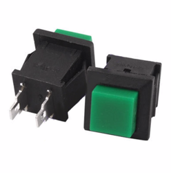 Przycisk monostabilny 1A 250V kwadratowy na zatrzask