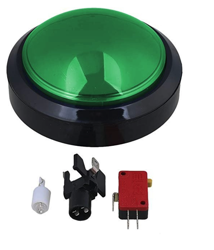 Przycisk BIG Push monostabilny 3A/250V zielony 12V