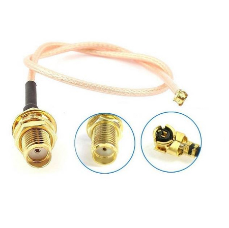 Adapter do anteny GSM U.FL IPEX - SMA żeńskie 20cm