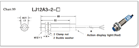 Czujnik indukcyjny NPN LJ12A3-2-Z/AX 2mm