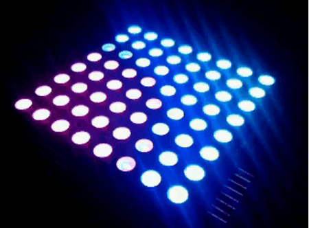 Moduł matrycy LED 8x8 RGB 5mm 60x60mm WA