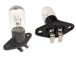 Żarówka do mikrofalówki 230V 20W, konektory kątowe