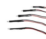 Kontrolka LED 3mm 12V DC żółta clear przewód 20cm