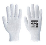 Rękawiczki antystatyczne ESD gładkie szare rozmiar XL