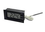 Panelowy termometr LCD od -50°C do 300°C czarny z alarmem o przekroczonej temperaturze